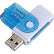 All-in-One USB 2.0 Multi Memory Card Reader-Compatible with SD, Mini SDHC, MS, Micro M2, TF, MMC image