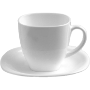 Carine Cup And Saucer 2 Pcs Set White image