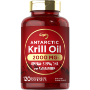 Carlyle Antarctic Krill Oil Omega 3 Epa Dha With Astaxanthin 2000mg 120 Softgels image