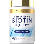 Carlyle Biotin 10,000mcg Tablets 250Pcs image