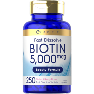 Carlyle Biotin Fast Dissolve 5000 Mcg Tablets 250Pcs image
