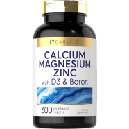 Carlyle Calcium Magnesium Zinc With D3 and Boron 300 Vegetarian Capsules - X0031RY4IJ image