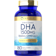 Carlyle DHA 1500MG 180 Enteric Coated Softgels - X0033GK4OV image