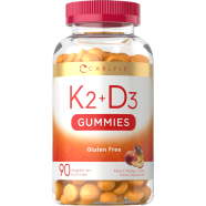 Carlyle K2 Plus D3 Gummies 90 VEG Gummies - X0046MWFYD image