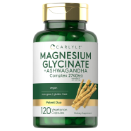 Carlyle Magnesium Glycinate With Ashwagandha 2,740mg Complex - 120 Vegetarian Capsules -523161899 image