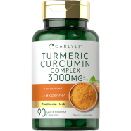 Carlyle Turmeric Curcumin with Black Pepper 3000 mg 90 Powder Capsules image