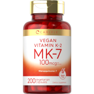 Carlyle Vegan Vitamin K 2 Mk 7 100 Mcg 200 Vegetarian Capsules image