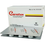 Carniten 330 mg Tablet 7's Strip image