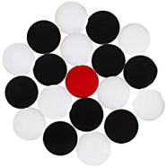 Carrom Guti Set and Striker with Extra 5 Guti image