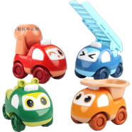 Cartoon Engineering Vehicle Series Inertial Vehicle Investigation Team Sliding Toy Car Baby Crawling 1pcs image