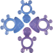 Cartoon Series Silicone Teether Baby Teething Silicone Teether Turtle Octopus Animal Silicone Teething Toy - 1 pcs image