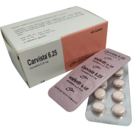 Carvista 6.25 mg Tablet 10's Strip image