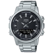 Casio Analog Digital Combination Stainless Steel Men's Watch image