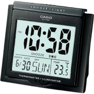 Casio DQ-750F-1DF Digital Alarm Clock with Temperature Widget image