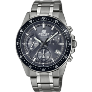 Casio EFV-540DC-1CVUDF Edifice Chronograph Stainless Steel Dial Grey Chain Watch Men image