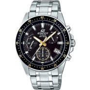 Casio EFV-540D-1A9VUDF Edifice Chronograph Stainless Steel Black Dial silver Men Watch image