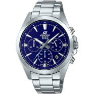 Casio EFV-630D-2AVUDF Edifice Chronograph Stainless Steel Blue Dial Silver Men Watch image