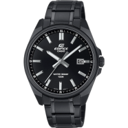 Casio Edifice Stainless Steel Black Dial Men's Watch image