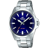 Casio EFV-100D-2AVUDF Edifice Stainless Steel Blue Dial Silver Men's Watch image
