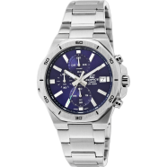 Casio EFV-640D-2AVUDF Edifice Stainless Steel Blue Dial Silver Men Watch image