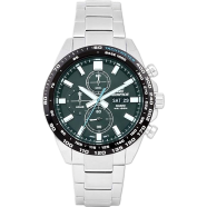 CasioEFR-574DB-3AVUDF Edifice Stainless Steel Green Dial Silver Men's Watch image