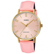 Casio Elegant Womens Quartz Analog Leather Strap Watch image