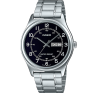 Casio Enticer Day Date Silver Chain Watch image