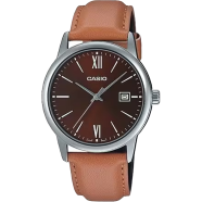 Casio Enticer Mens Analog Watch With Leather Band image
