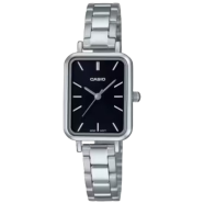 Casio Ladies Tank Quartz Analog Stainless Steel Watch image