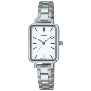 Casio Ladies Tank Quartz Analog Stainless Steel Watch image