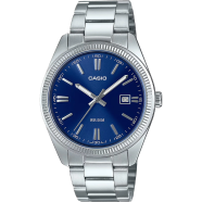 Casio MTP-1302D-2AVDF Enticer Date Silver Chain Watch image