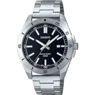 Casio MTP-B155D-1EVDF Quartz Black Dial Stainless Steel Men’s Watch image