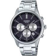 Casio MTP-E515D-1AVDF Enticer Multifunction Silver Chain Watch image
