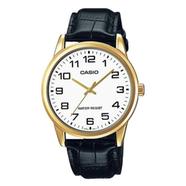 Casio Men's Standard Analog Leather Strap Watch image