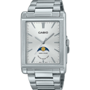 Casio Moon Phase Stainless Steel Men's Watch image