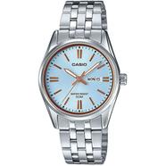 Casio Premium Silver Metal Ladies Watch image