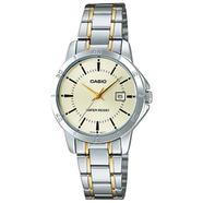 Casio Quartz Stainless Steel Ladies Watch image