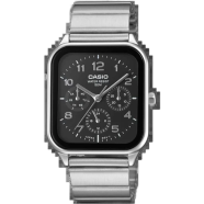 Casio MTP-M306D-1AVDF Stainless Steel Multi Dial Ash Silver Watch Men image