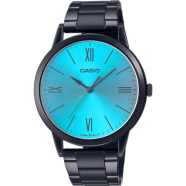 Casio MTP-E600B-2BDF Standard Blue Black Chain Watch Men image