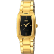 Casio LTP-1165N-1CRDF Standard Golden Ladies Chain Watch