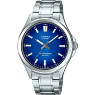 Casio MTS-RS100D-2AVDF Standard Sapphire Solar Powered Blue Silver Chain Watch Men image