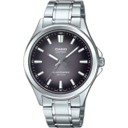 Casio MTS-RS100D-1AVDF Standard Sapphire Solar Powered Black Silver Chain Watch Men image
