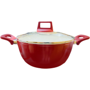 Casserole With Glass Lid Ceramic Induction Bottom 28cm image