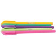 Econo Castle Pen (Multicolour body) Black-Ink - 20Pcs image