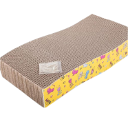 Cat Scratching Pad Corrugated Cardboard Extra Thick Scratcher With Catnip 42*21*5cm image