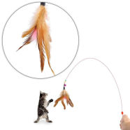 Cat Toy Feather String Cat Teaser Toy image