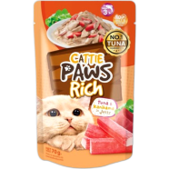 Cattie Paws Rich Cat Pouch Food - Tuna and Kanikama in Jelly 70g | Cat Wet Food image