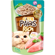 Cattie Paws Rich Cat Pouch - Tuna and Chicken in Jelly 70g | Cat Wet Food image