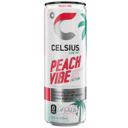 Celsius Peach Vibe Sparkling White P. Edition Can 355 ml - 153700011 image