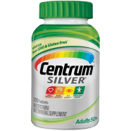 Centrum Silver Multivitamin for Adults 50 Plus Multivitamin/Multimineral Supplement with Vitamin D3, B Vitamins, Calcium and Antioxidants 220 Tablets image